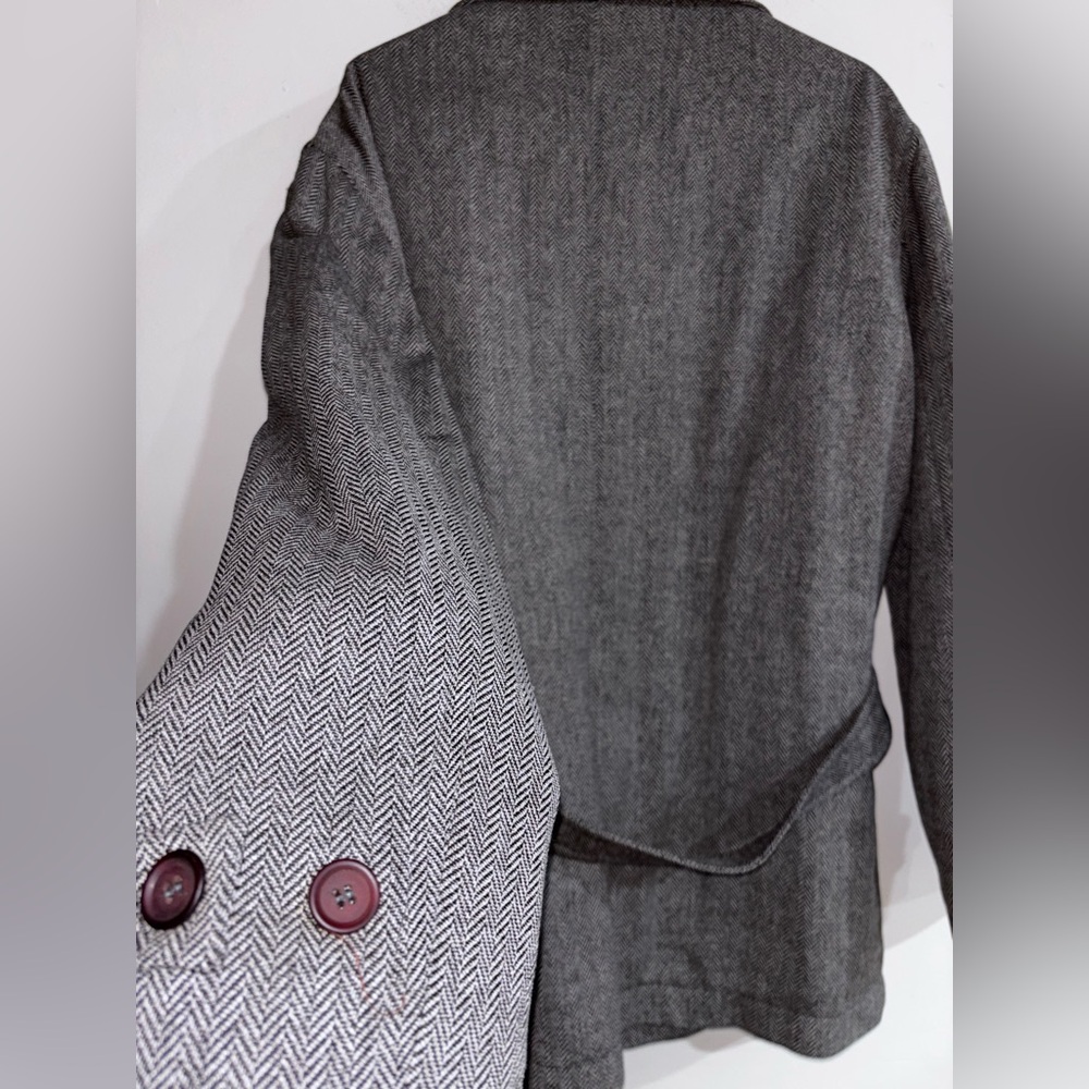 Vintage Workshop Milano Gray Trench Coat - Picture 7 of 12